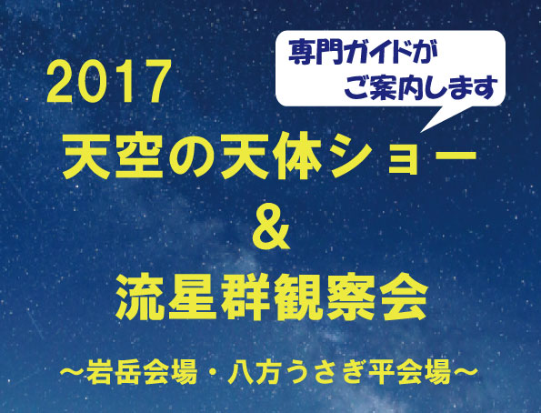 天空の天体ショー＆流星群観察会