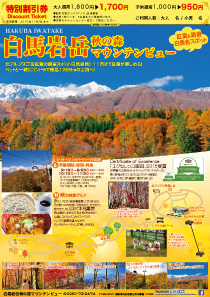 白馬岩岳秋の森マウンテンビュー
